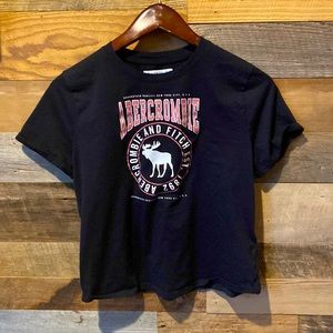 Girls abercrombie kids Tee. Navy Blue. Size 11/12.
